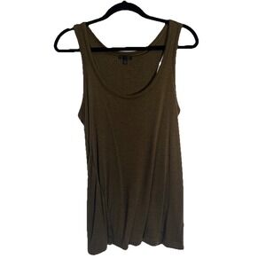 ATM olive green Modal Tank Size L made in Peru
